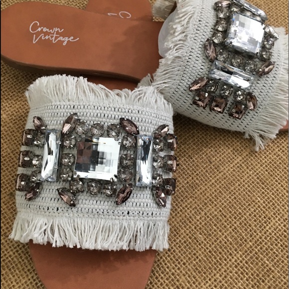 crown vintage glorianna slide sandal